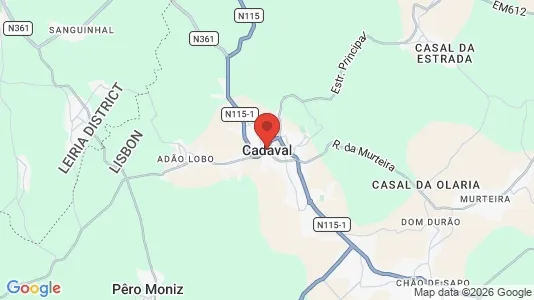 Office spaces for sale i Cadaval - kort over placeringen