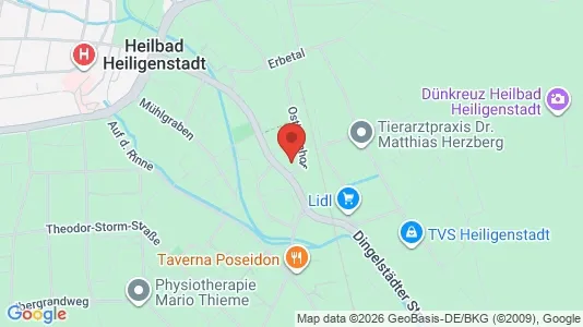 Commercial properties for rent i Eichsfeld - kort over placeringen