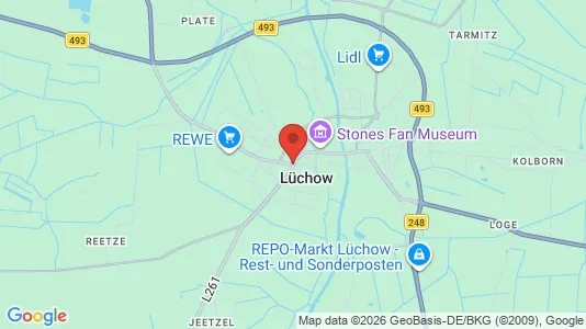 Industrial properties for rent i Lüchow-Dannenberg - kort over placeringen