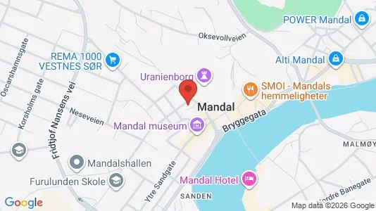 Büros zur Miete i Mandal – Foto von Google Street View