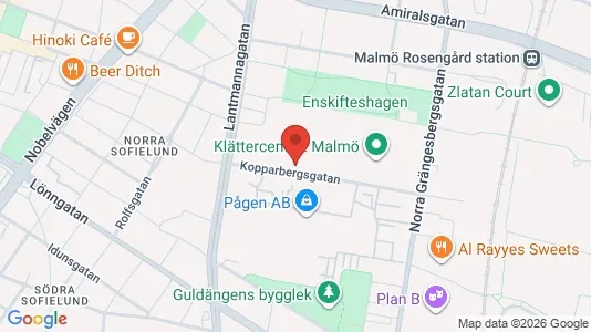 Lagerlokaler för uthyrning i Sofielund – Foto från Google Street View