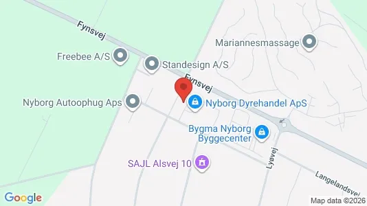 Lager til leie i Nyborg – Bilde fra Google Street View