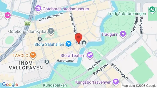 Kontorslokaler för uthyrning i Göteborg Centrum - kort over placeringen