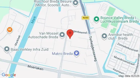 Lokale biurowe Do wynajęcia i Breda - kort over placeringen