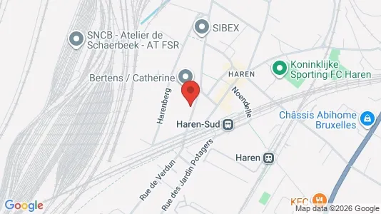 Kontorlokaler til leje i Stad Brussel - kort over placeringen