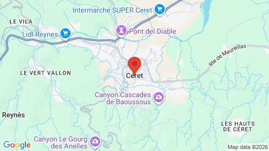 Lokaler til leje i Céret - Foto fra Google Street View