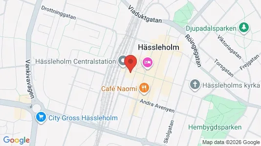 Lokaler til leje i Hässleholm - kort over placeringen