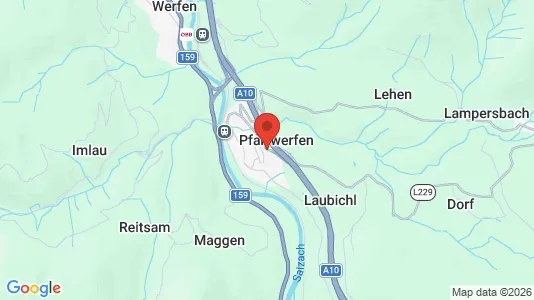 Nieruchomości komercyjne Na sprzedaż i Pfarrwerfen - kort over placeringen