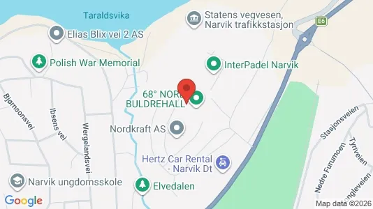 Kantorruimte te huur i Narvik - Foto uit Google Street View