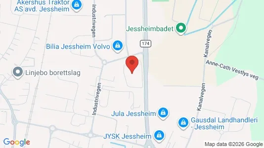 Lager zur Miete i Ullensaker – Foto von Google Street View