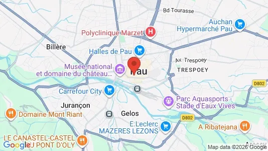 Büros zur Miete i Pau – Foto von Google Street View