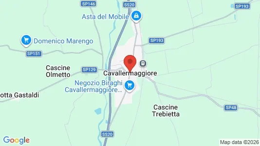 Sklepy Do wynajęcia i Cavallermaggiore - kort over placeringen
