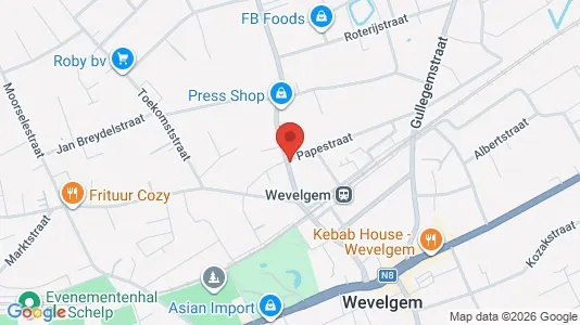 Lokaler til leje i Wevelgem - Foto fra Google Street View