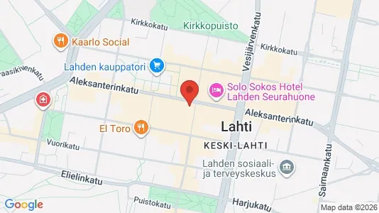 Büros zur Miete i Lahti - kort over placeringen