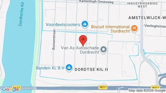Lokaler til leje i Dordrecht - kort over placeringen