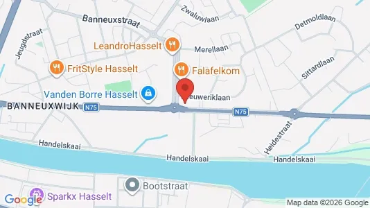 Office spaces for sale i Hasselt - kort over placeringen