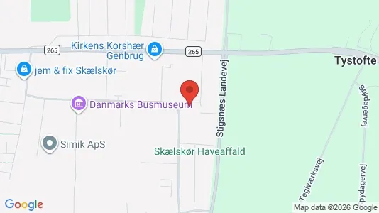 Lager zur Miete i Skælskør – Foto von Google Street View