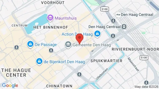 Kontorslokaler för uthyrning i Haag Centrum - kort over placeringen