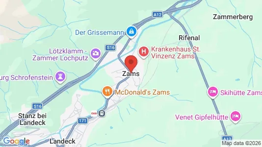 Kantorruimte te huur i Zams - Foto uit Google Street View