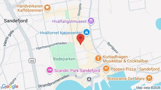 Büros zur Miete i Sandefjord – Foto von Google Street View