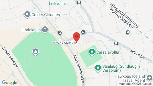 Commercial properties for rent i Kópavogur - kort over placeringen