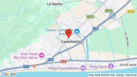 Gewerbeflächen zur Miete i Castelldefels - kort over placeringen