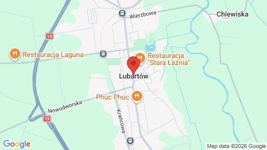 Kontorlokaler til leje i Lubartowski - kort over placeringen