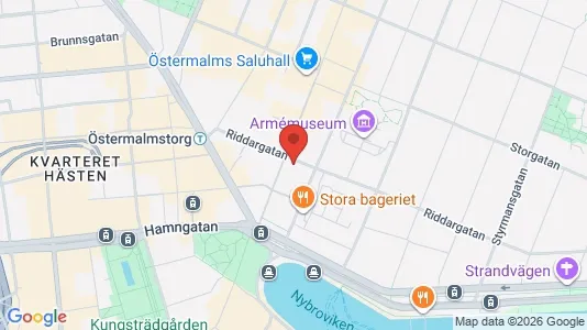 Kontorlokaler til leje i Östermalm - Foto fra Google Street View