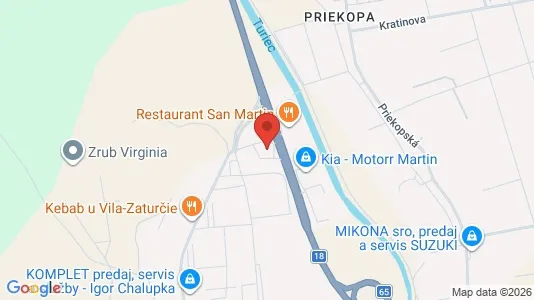 Liikekiinteistöt Vuokrattavana i Martin - Kuva Google Street Viewstä