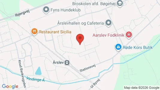 Lagerlokaler till salu i Årslev – Foto från Google Street View