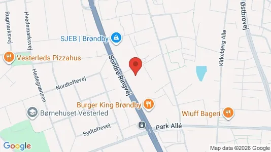 Warehouses for rent i Brøndby - kort over placeringen
