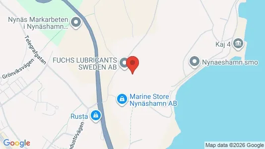 Industrial properties for rent i Nynäshamn - kort over placeringen
