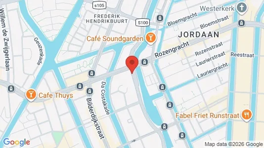Büros zur Miete i Amsterdam Oud-West - kort over placeringen