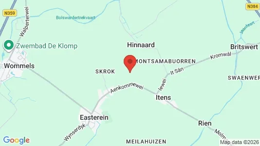 Commercial properties for rent i Littenseradiel - kort over placeringen