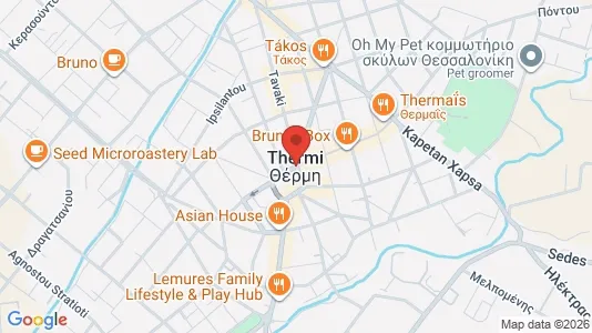 Toimistotilat Vuokrattavana i Thermi - Kuva Google Street Viewstä