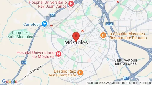 Industrial properties for rent i Móstoles - kort over placeringen