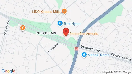Office spaces for rent i Riga Purvciems - kort over placeringen