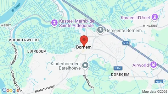 Lagerlokaler til leje i Bornem - Foto fra Google Street View