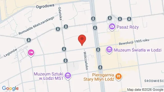 Lokale biurowe Do wynajęcia i Łódź - kort over placeringen