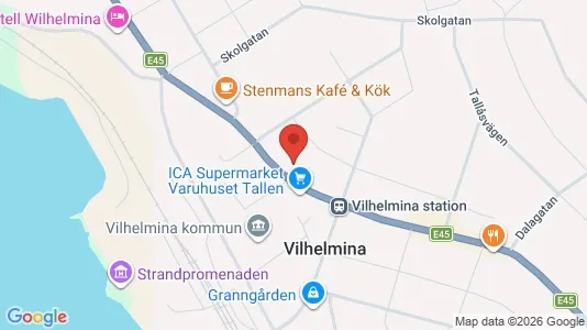 Kontorlokaler til leje i Vilhelmina - Foto fra Google Street View