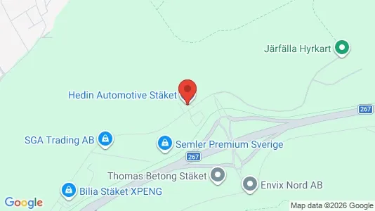 Industrial properties for rent i Järfälla - kort over placeringen