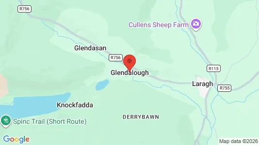 Sklepy Do wynajęcia i Glendalough - kort over placeringen