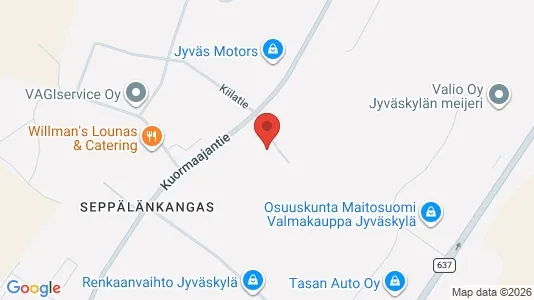 Office spaces for rent i Jyväskylä - kort over placeringen