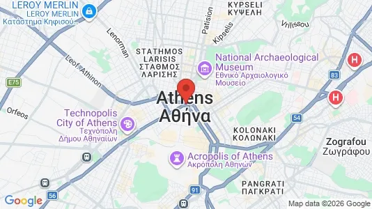 Ladenlokale zur Miete i Athen Omonia - kort over placeringen