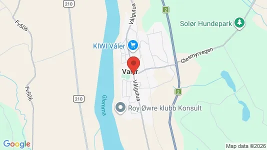 Nieruchomości komercyjne Do wynajęcia i Våler - kort over placeringen