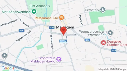 Kontorlokaler til leje i Maldegem - Foto fra Google Street View