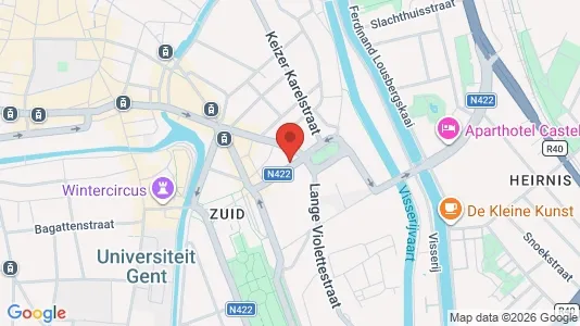 Commercial properties for rent i Stad Gent - kort over placeringen