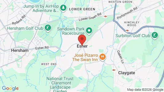 Kontorlokaler til leje i Esher - Surrey - Foto fra Google Street View