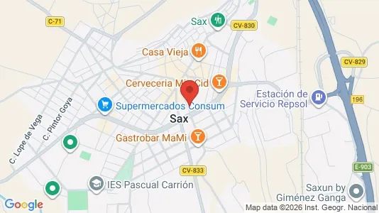 Commercial properties for sale i Sax - Photo from Google Street View