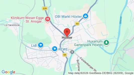Lokaler til leje i Höxter - Foto fra Google Street View